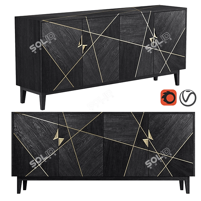 Starfall: Modern Dresser for Stylish Homes 3D model image 1