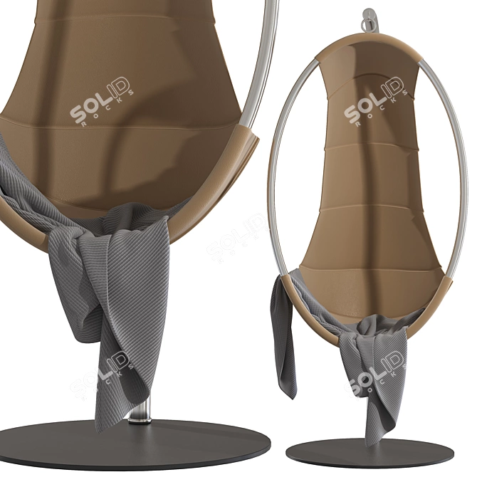 Modern Swing Armchair - Italian Design 3D model image 2