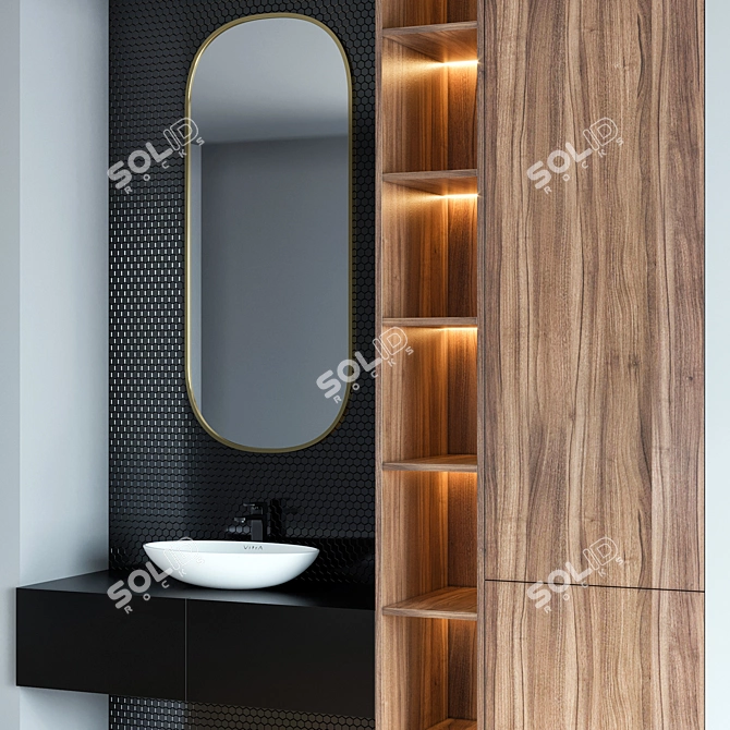 Vitra Bathroom Furniture Set 3D model image 2