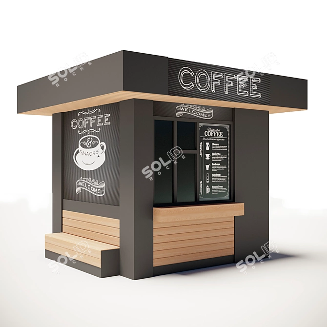 Exterior Vendor for Coffee Shop 3D model image 1