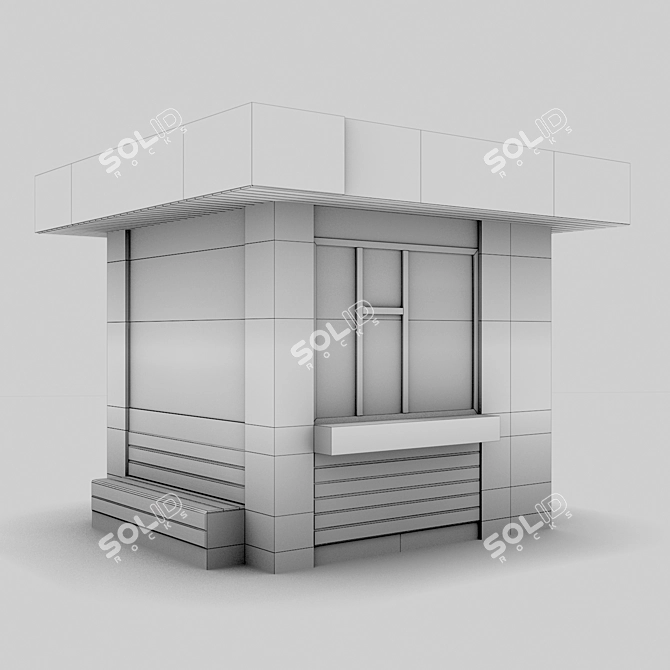 Exterior Vendor for Coffee Shop 3D model image 2