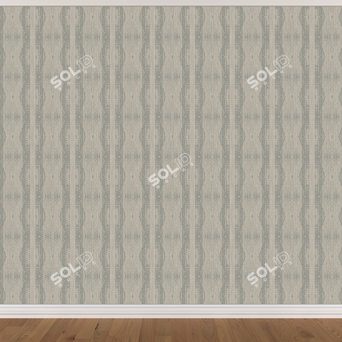 Title: Seamless Wallpaper Set (3 Colors) 3D model image 4