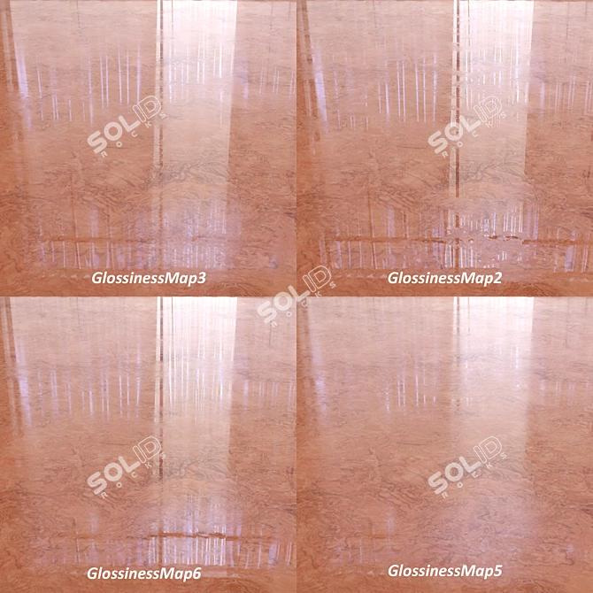 Golden Romanjade Marble Tiles 3D model image 2