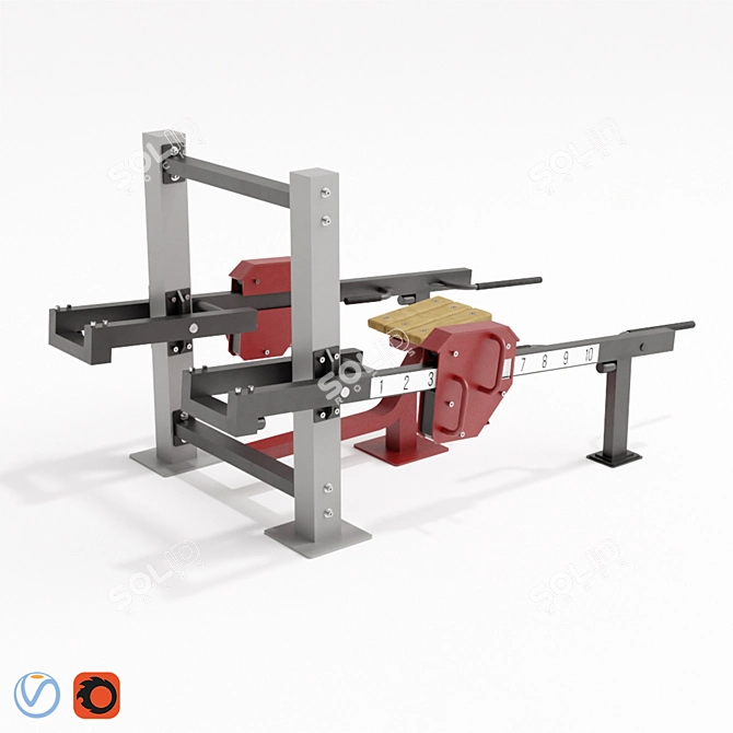 Foreman Fitness Equipment: Sittings & Bars 3D model image 4