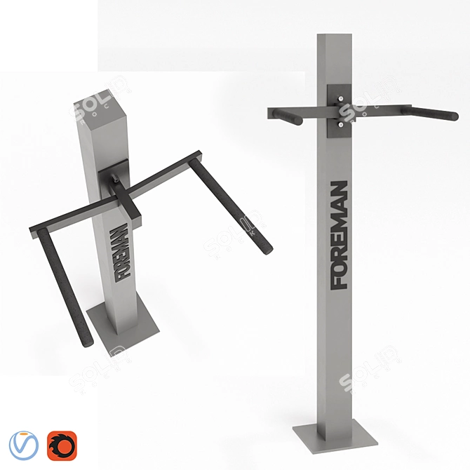 Foreman Fitness Equipment: Sittings & Bars 3D model image 5