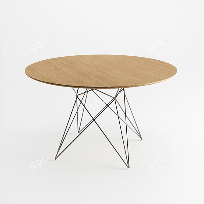 Arcos Dining Table - Modern Elegance 3D model image 1