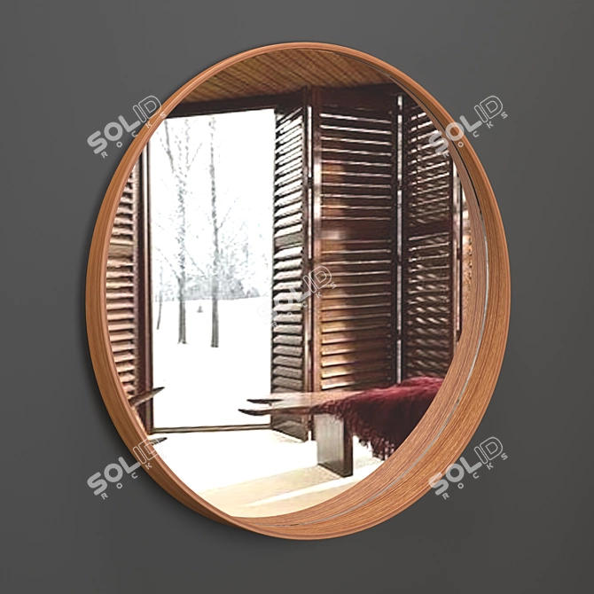 Stockholm Mirror: Sophisticated Scandinavian Design 3D model image 3