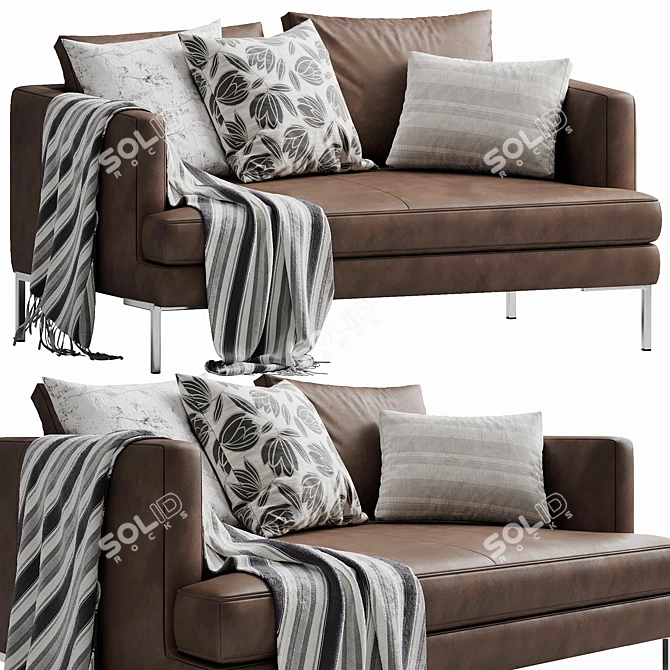 Modern Boconcept Istra Sofa: Stylish & Versatile 3D model image 4