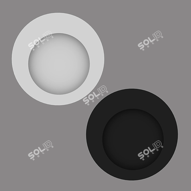 Sleek MJ-Light Eclipse Wall Sconce 3D model image 1