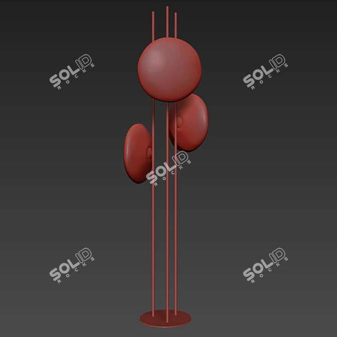 Nubola Blown Glass Floor Lamp 3D model image 3