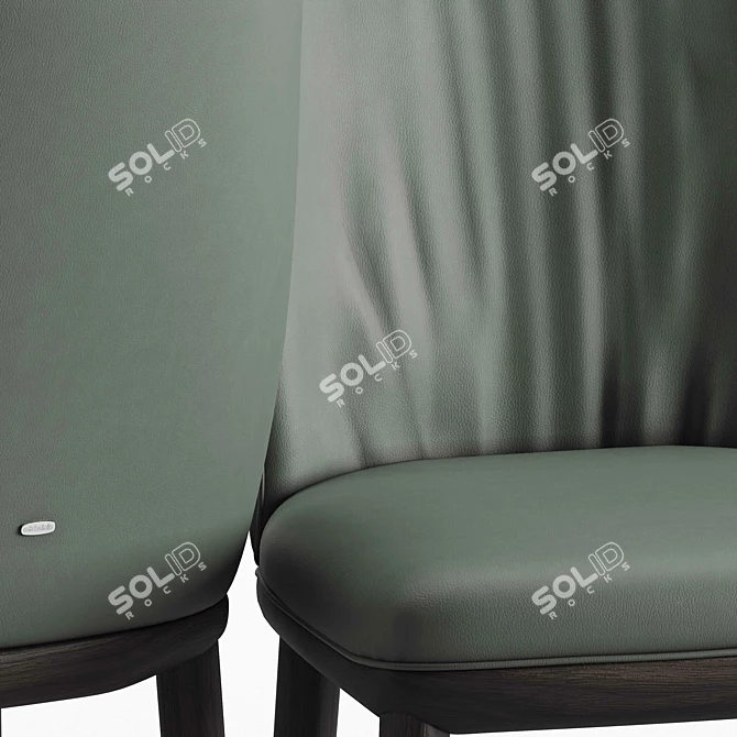 Sleek and Stylish Cattelan Italia Chris Chair 3D model image 3