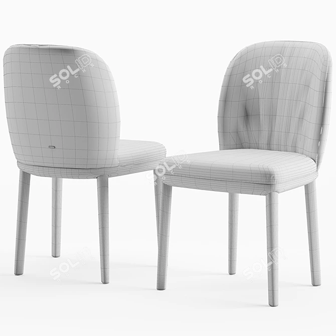 Sleek and Stylish Cattelan Italia Chris Chair 3D model image 5