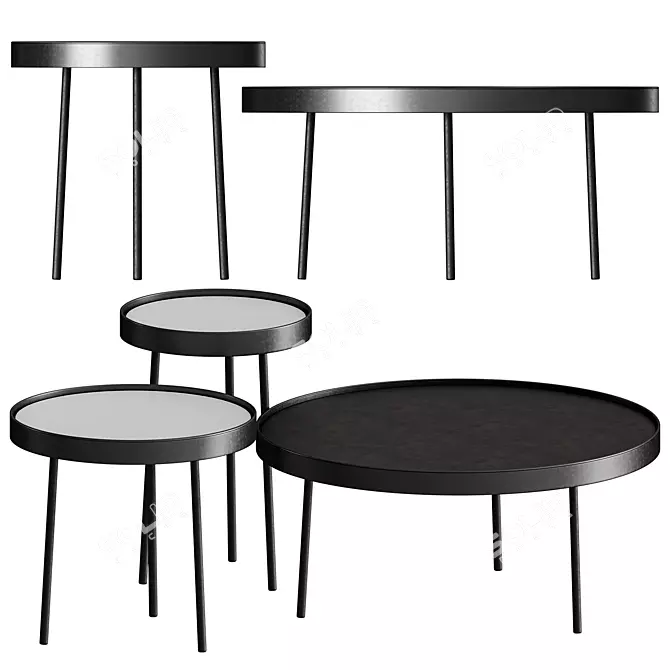 Stilk Coffee Table: Simple Elegance for Modern Spaces 3D model image 1