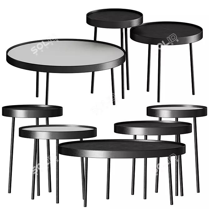 Stilk Coffee Table: Simple Elegance for Modern Spaces 3D model image 2