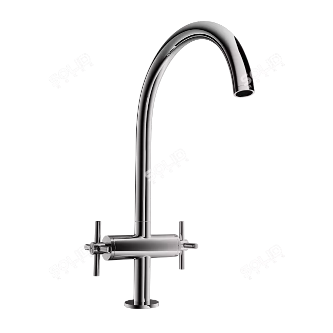 Modern Kitchen Sink Faucet 3D model image 1