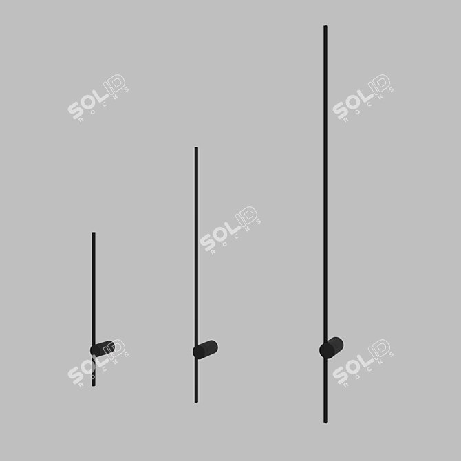 Minimalist Wall Lights for Subtle Illumination 3D model image 1