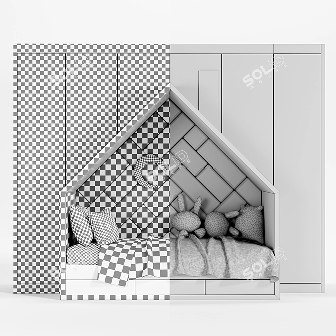 Kids Room - Modular Design 3D model image 3