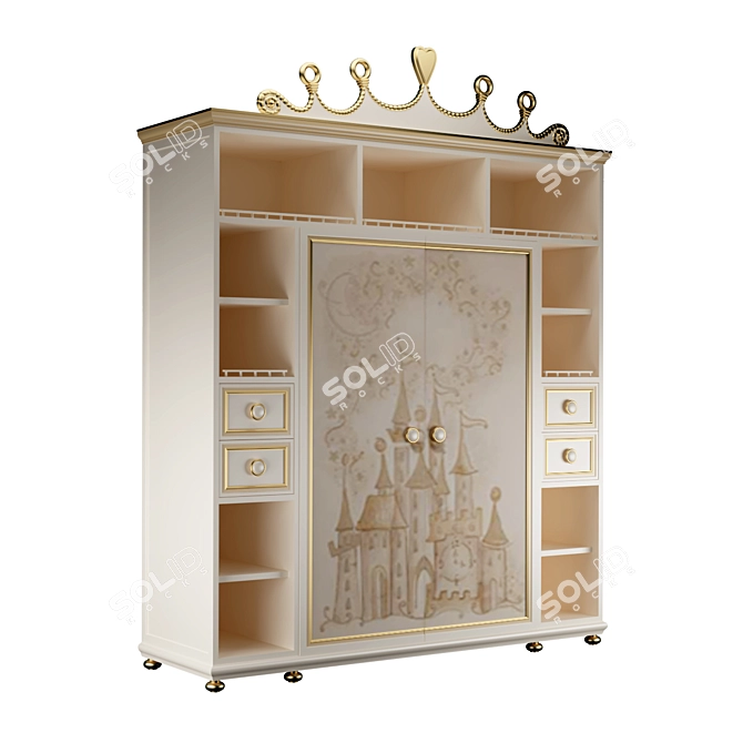 Nursery Wardrobe: Little Princess Collection 3D model image 2