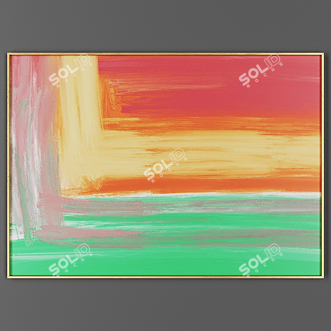 Elegant Frame for Art 3D model image 1