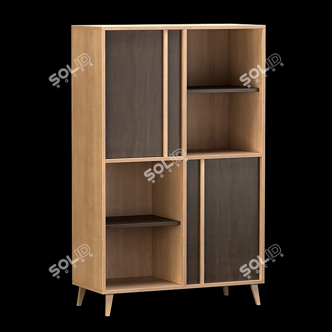 Modern Scandinavian Chest of Drawers 3D model image 3