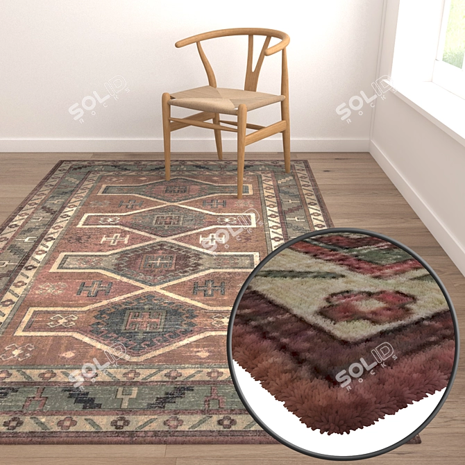 Versatile High-Quality Carpet Set 3D model image 5