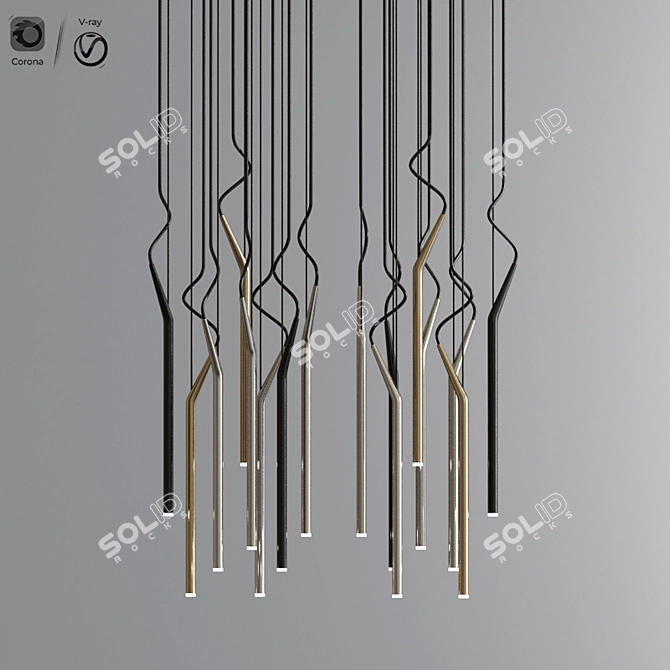 Contemporary Pendant Lighting Collection 3D model image 2