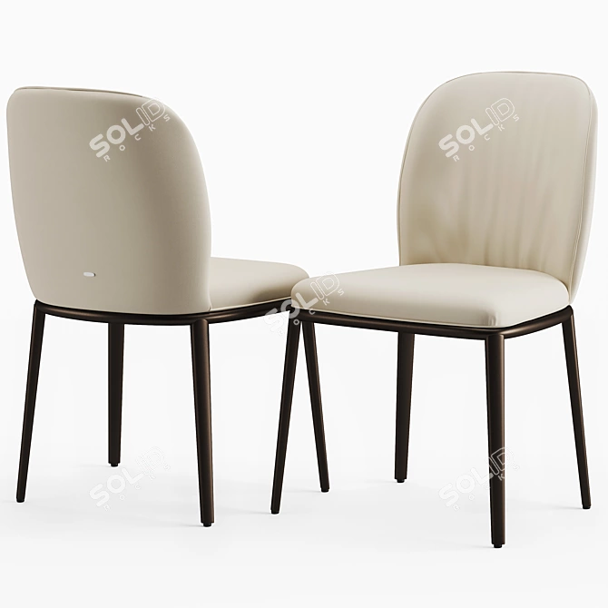 Sleek and Stylish Cattelan Italia Chair 3D model image 1