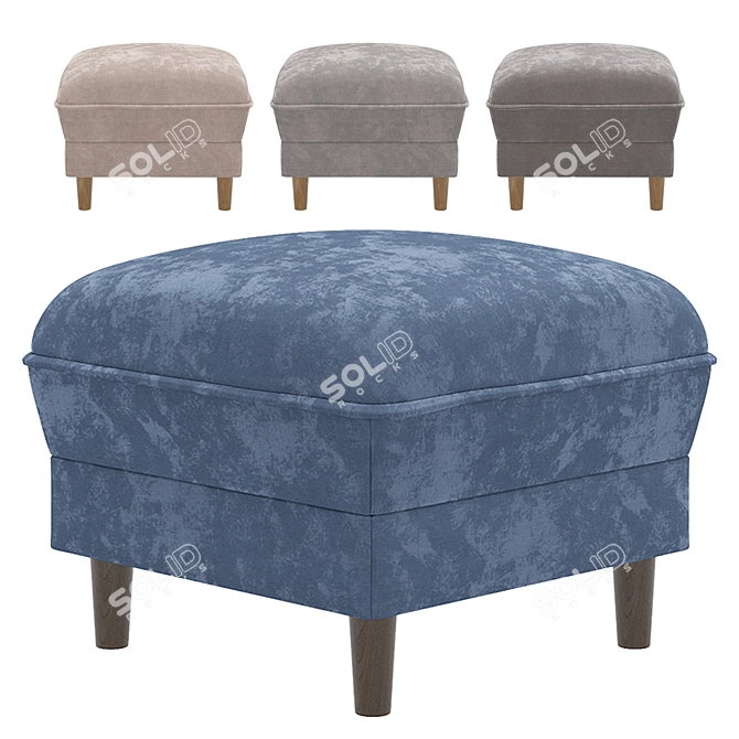 Versatile Narvik Ottoman: Aura Interiors (Russia) 3D model image 1