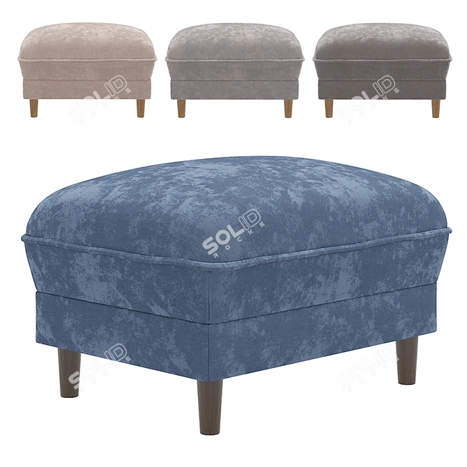 Versatile Narvik Ottoman: Aura Interiors (Russia) 3D model image 2