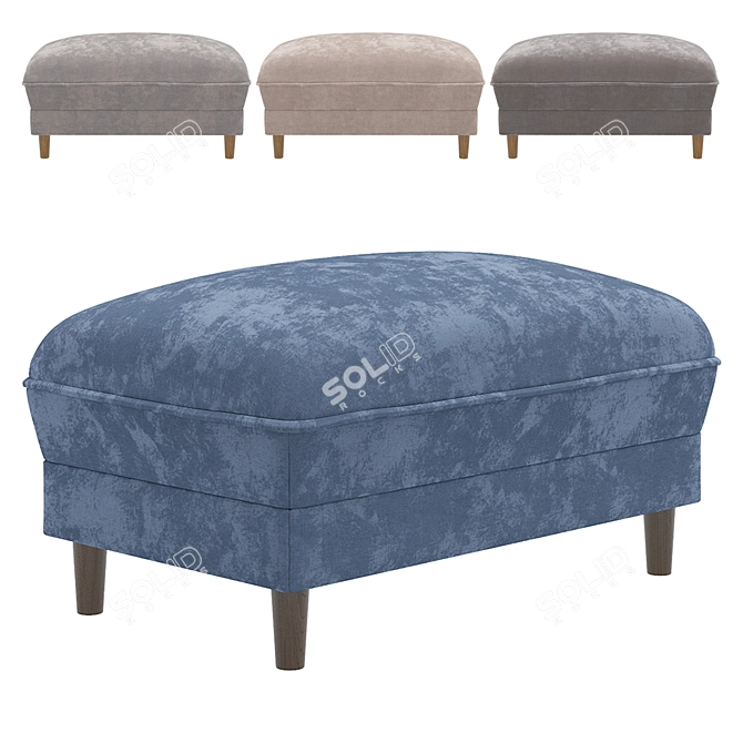 Versatile Narvik Ottoman: Aura Interiors (Russia) 3D model image 3