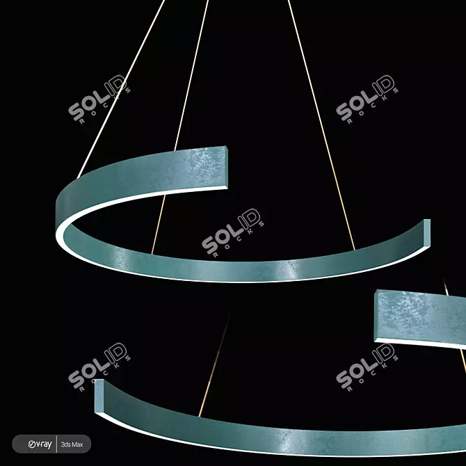 Montero Designer Chandelier: Elegant Illumination by Romatti 3D model image 1