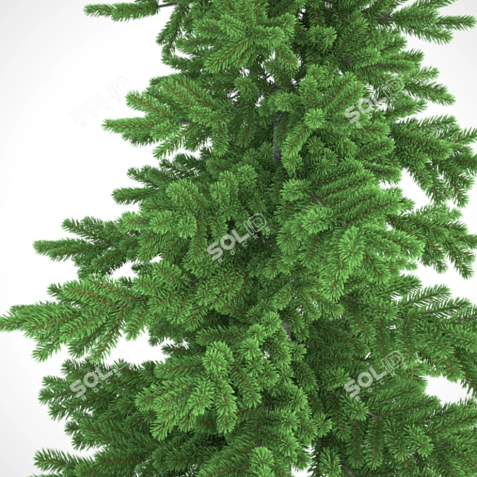 Herringbone Geometric Christmas Tree 3D model image 4