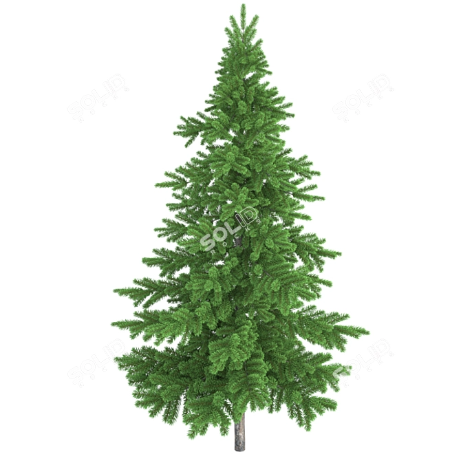 Herringbone Geometric Christmas Tree 3D model image 6