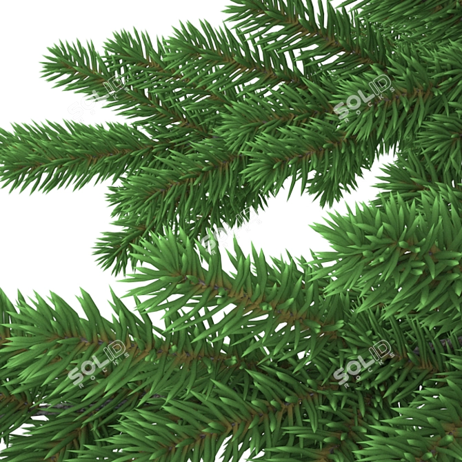 Herringbone Geometric Christmas Tree 3D model image 7
