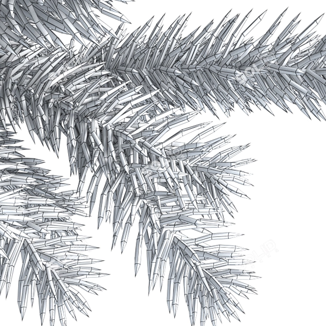 Herringbone Geometric Christmas Tree 3D model image 10
