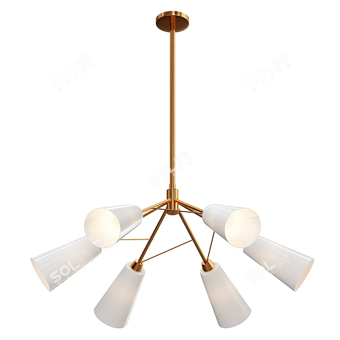 Modern Knospe Pendant Chandelier 3D model image 1