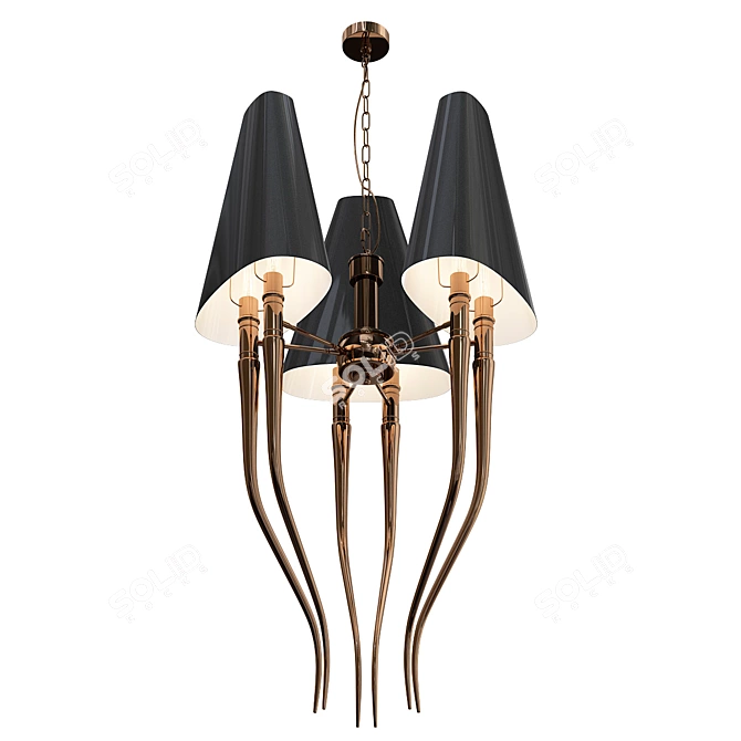 Elegant Diablo 3 Pendant Light 3D model image 1