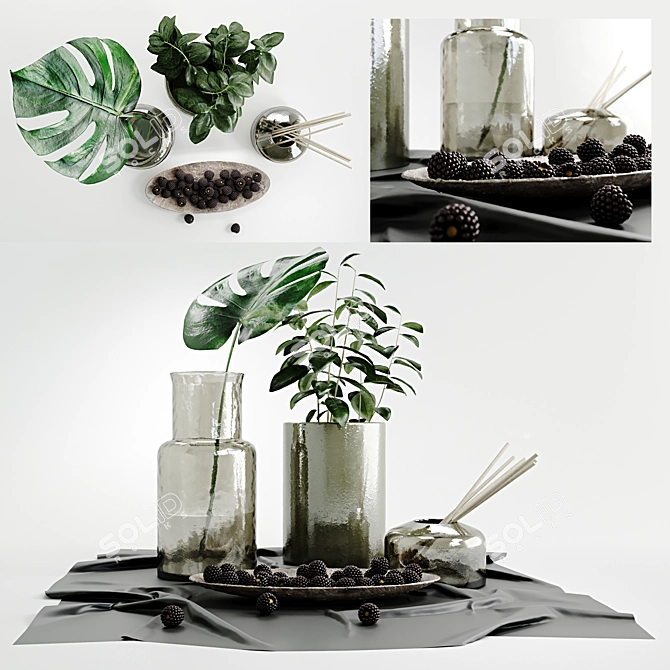 Elegant Decor Set: 2015 Edition 3D model image 5