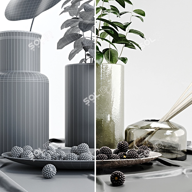 Elegant Decor Set: 2015 Edition 3D model image 10