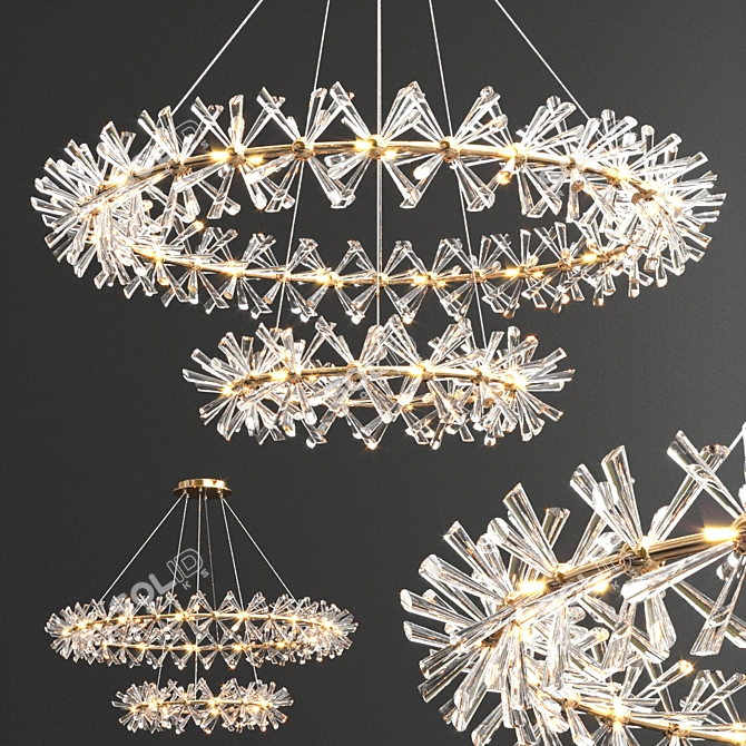 Elegant Lighting: Marianna Chandelier Collection 3D model image 2