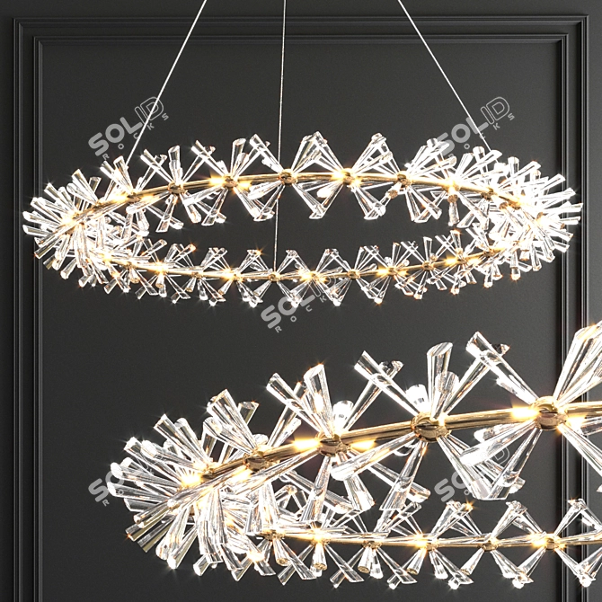 Elegant Lighting: Marianna Chandelier Collection 3D model image 3