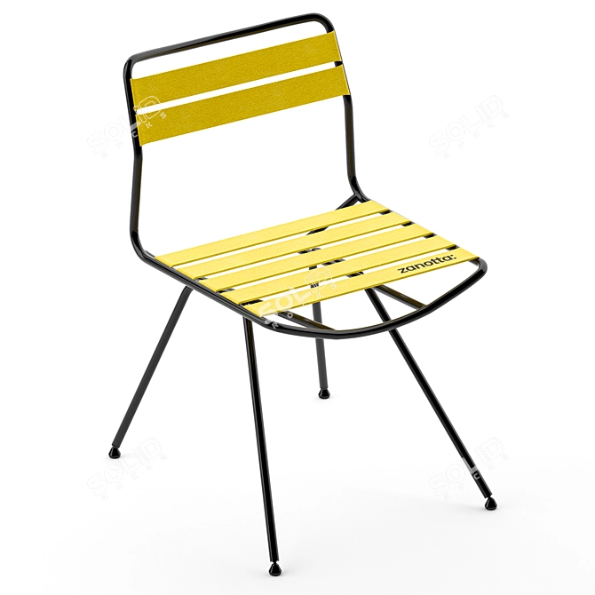 Modern Colorful Chair Set 3D model image 2