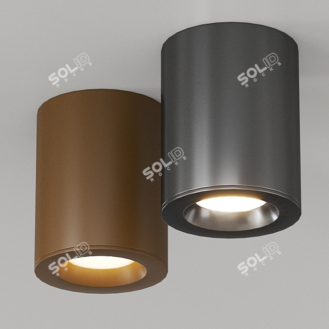 Sleek Kos Chrome Pendant Light 3D model image 4