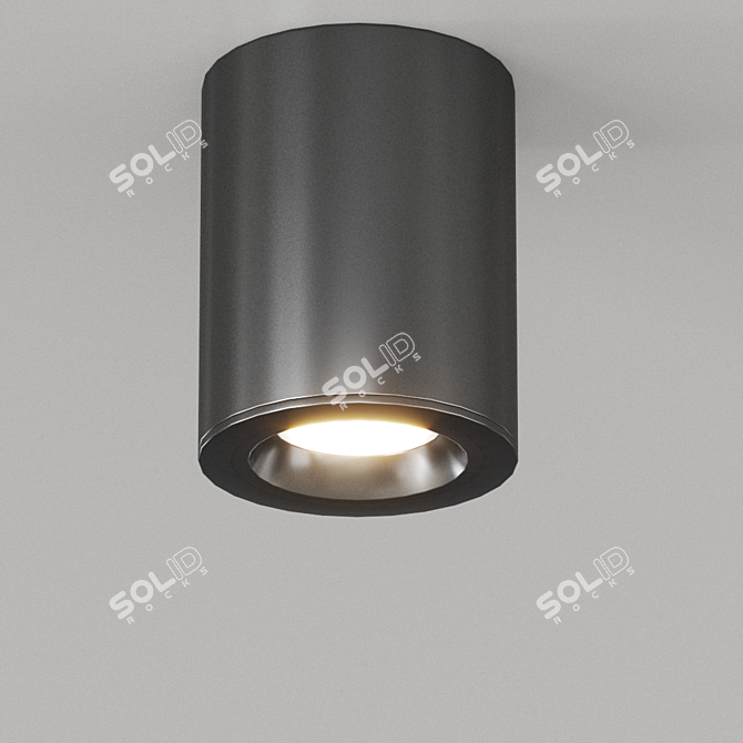 Sleek Kos Chrome Pendant Light 3D model image 5