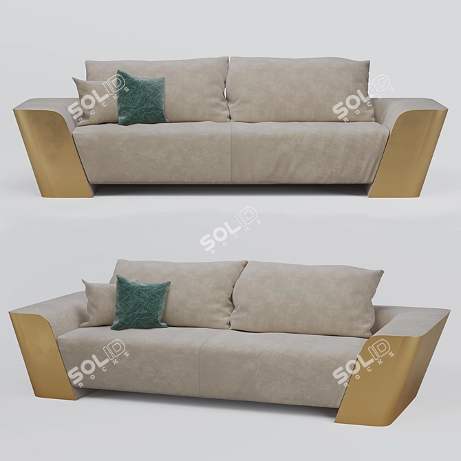 Metropol 2-Seater Sofa with Relax Mechanism 3D model image 1