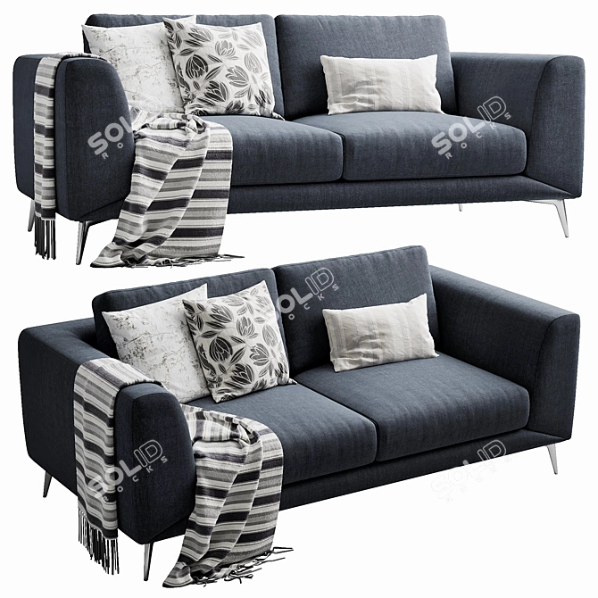 Modern BOconcept Fargo 2 Sofa 3D model image 2