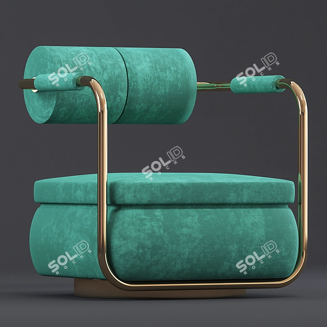 Modern Capri Sofa: Sleek Design & Versatile Dimensions 3D model image 2