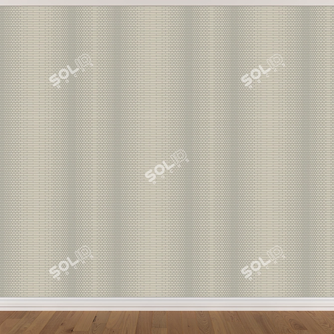 Seamless Wallpaper Set - 3 Colors 3D model image 2