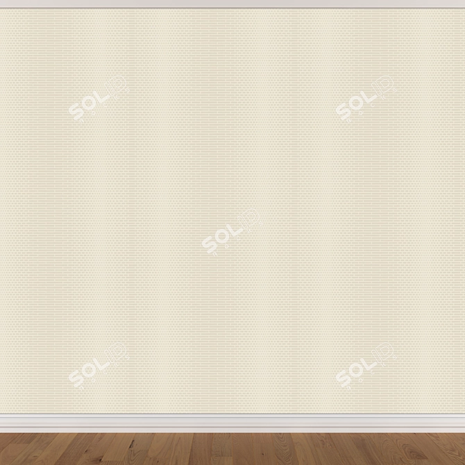 Seamless Wallpaper Set - 3 Colors 3D model image 3