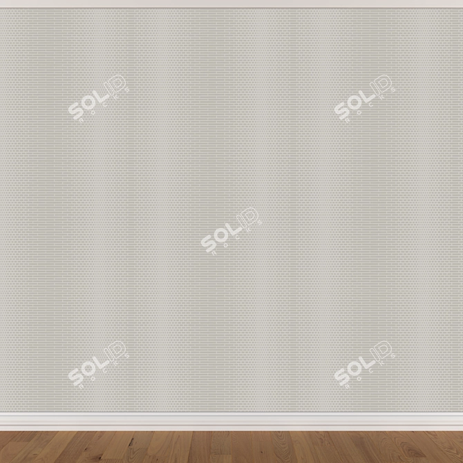 Seamless Wallpaper Set - 3 Colors 3D model image 2